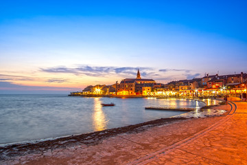 Umag town, on Istria peninsula, Adriatic Sea, in Croatia at dusk © Flaviu Boerescu