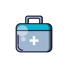Obraz premium first aid kit isolated icon