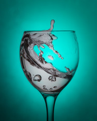 Water in a glass
