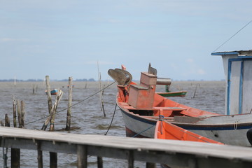 fishing boats in the harbor