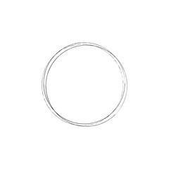 Scribble circle frame