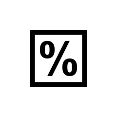 Percentage sign icon
