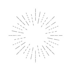 Obraz premium Vintage rays sign