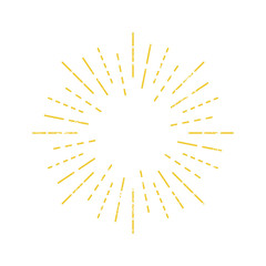 Obraz premium Vintage rays sign