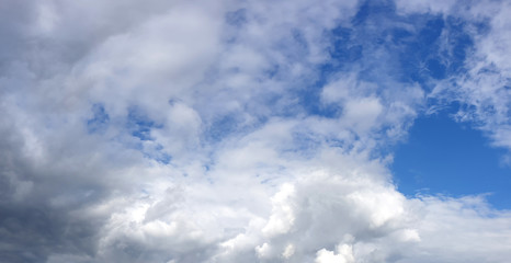 Contrast dramatic cloudy sky. The sky with thunder clouds.
