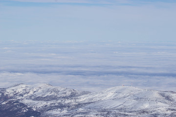 Naklejka premium Desert Landscape in Volcano Teide National Park, Tenerife, Canary Island, Spain 