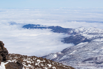 Desert Landscape in Volcano Teide National Park, Tenerife, Canary Island, Spain 