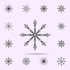 Snowflake icon. Universal set of Snowflake for website design and development, app development