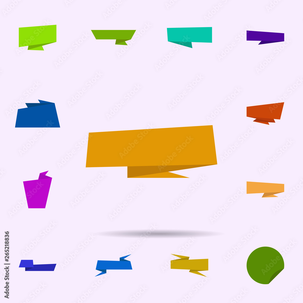 Poster tag, banner, for text, post icon. universal set of tag for website design and development, app devel