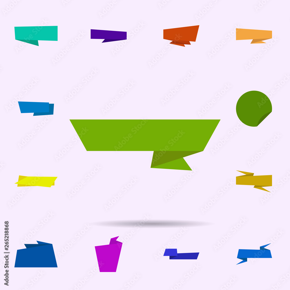Poster tag, banner, for text, post icon. universal set of tag for website design and development, app devel