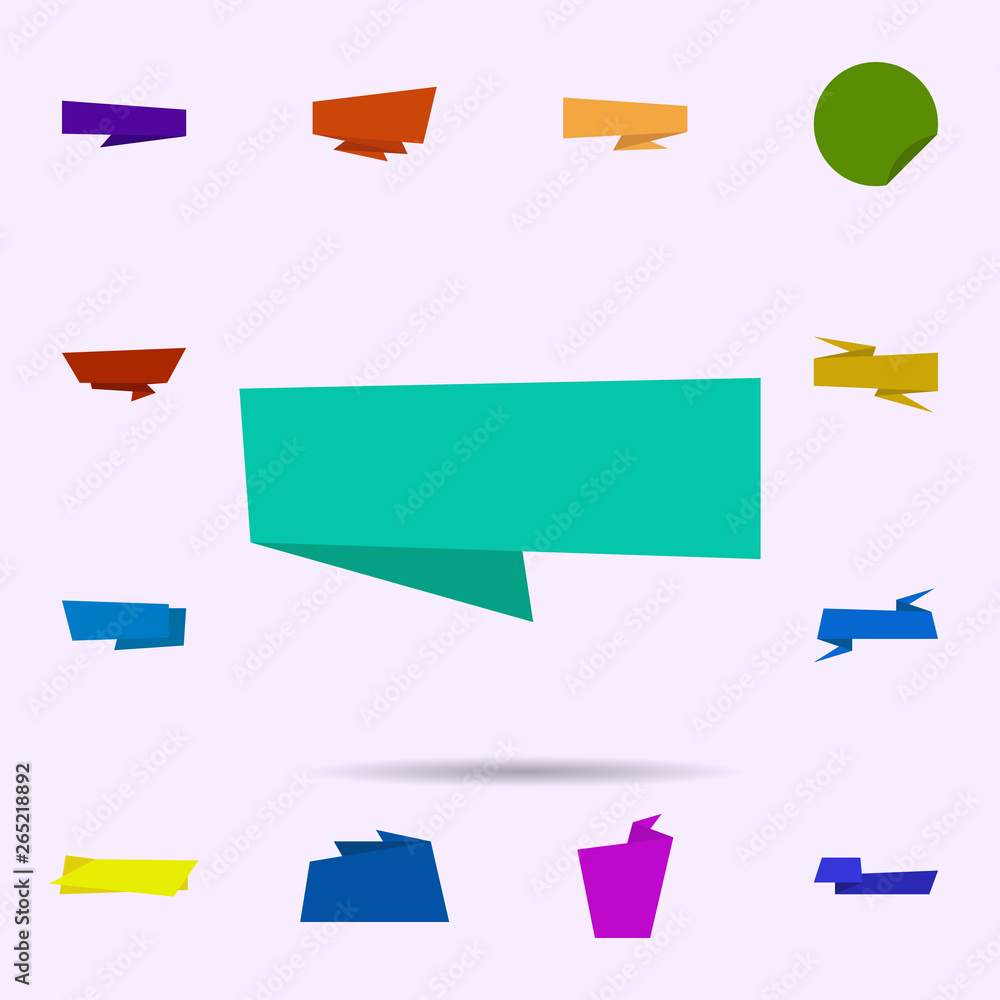 Poster tag, banner, for text, post icon. universal set of tag for website design and development, app devel