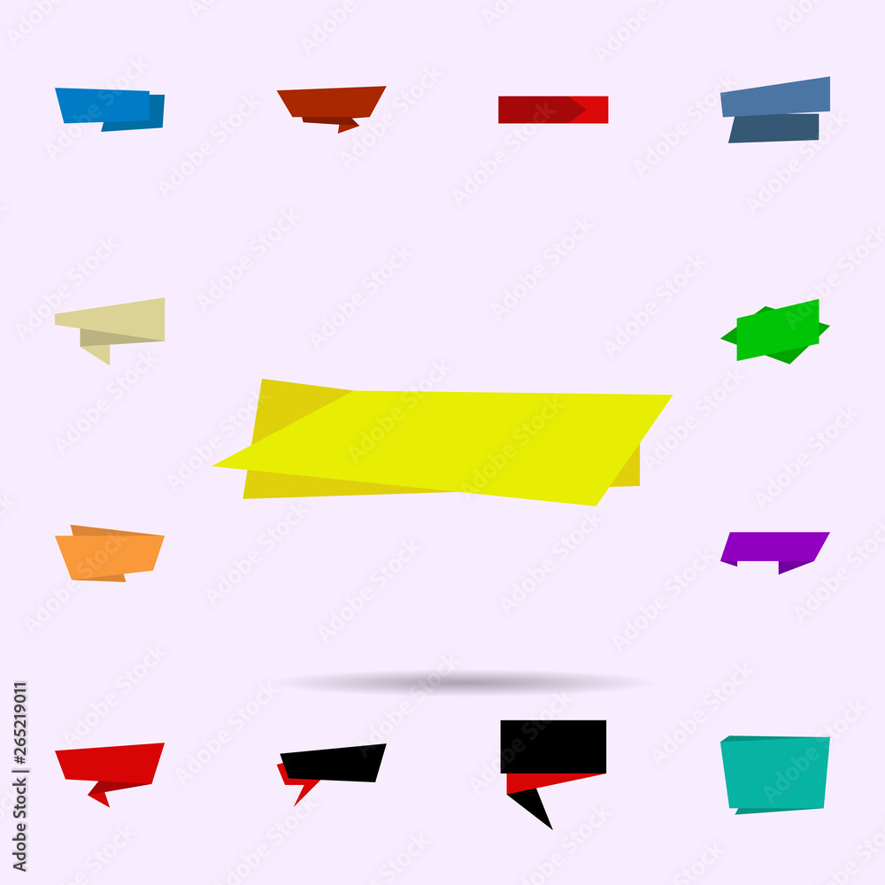 Poster tag, banner, for text, post icon. universal set of tag for website design and development, app devel