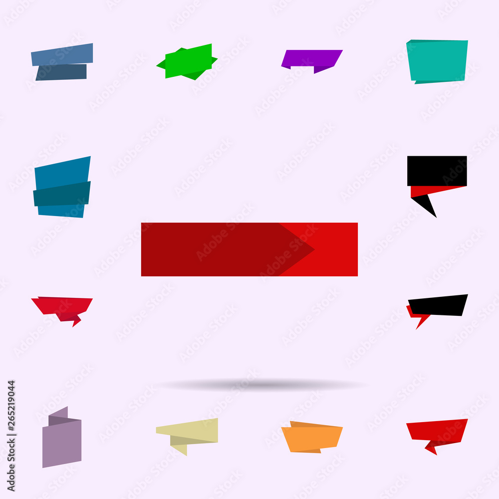 Poster tag, banner, for text, post icon. universal set of tag for website design and development, app devel