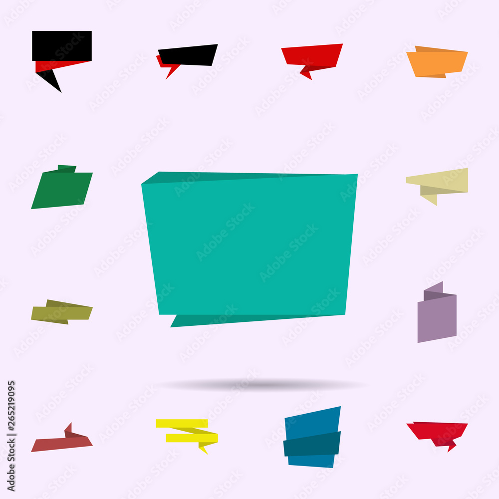 Poster tag, banner, for text, post icon. universal set of tag for website design and development, app devel