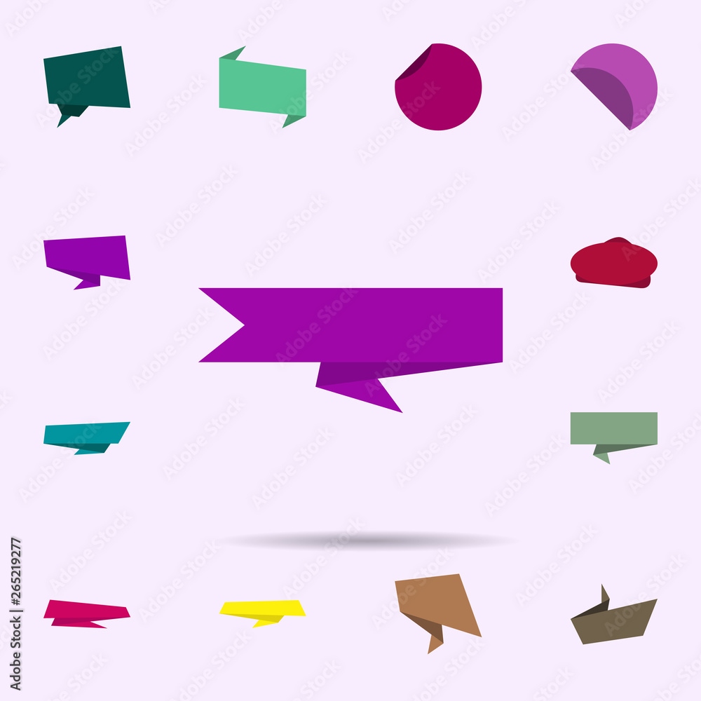 Poster tag, banner, for text, post icon. universal set of tag for website design and development, app devel