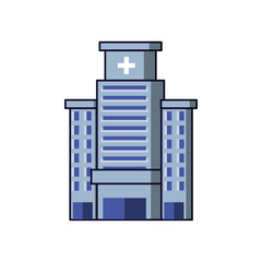 hospital structure isolated icon