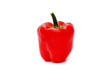 red pepper over white background. pepper is isolated