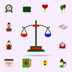 Balance color icon. Universal set of 8 march for website design and development, app development