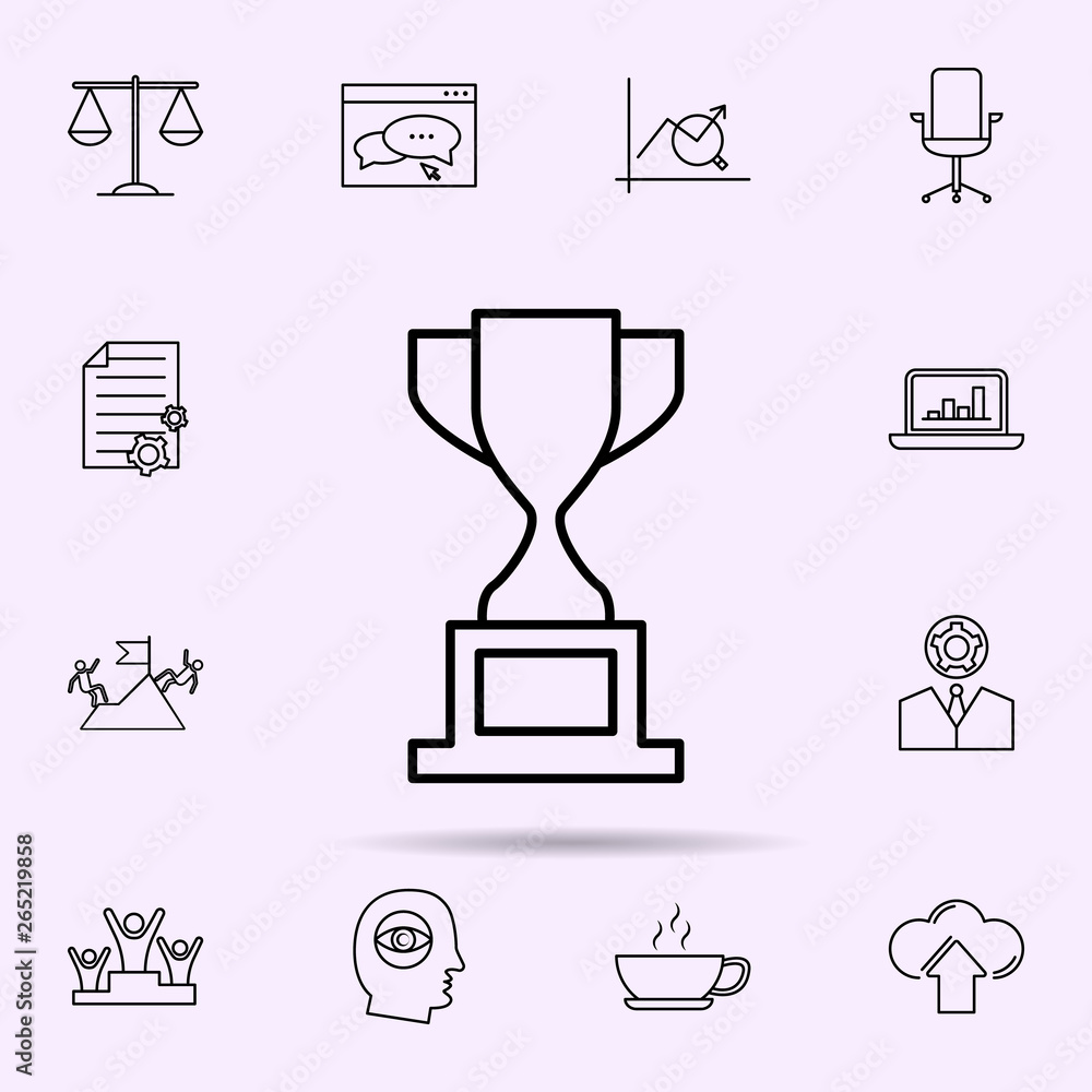 Poster award icon. universal set of web mix for website design and development, app development