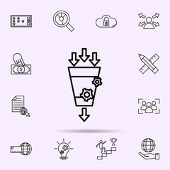 conversion marketing icon. Universal set of web mix for website design and development, app development