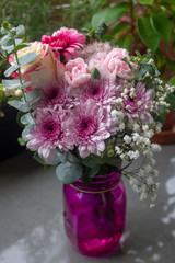 bouquet of flowers in a vase