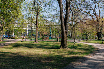 Fototapeta na wymiar park in Karlstad Sweden