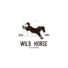 wild horse vintage logo 