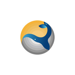 circle whale logo