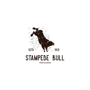 Stampede Bull Vintage Logo