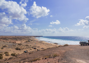 El Cotillo - Fuerteventura, long sandy beach, windy and frequented by surfers all year round