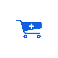 Unique Modern Shopping cart Icon Logo Design Template electronic commerce store shopping business internet company with high end look