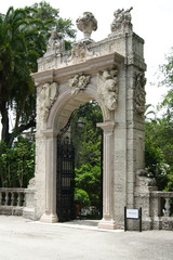 View of the Vizcaya Museum and Gardens, the former villa and estate of businessman James Deering,...