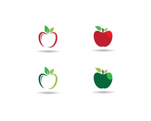 Apple vector icon illustration design