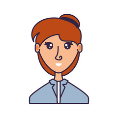 business woman elegant avatar character