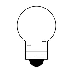light bulb icon black and white