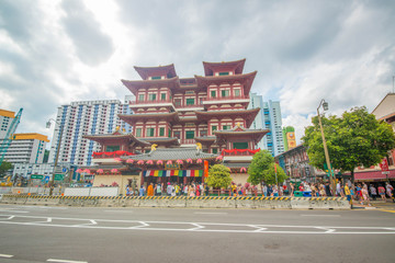 A buddhist temple in Singapore.