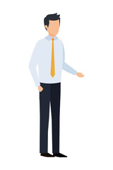 elegant businessman avatar character