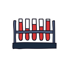 blood test doodle icon