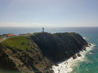 Fototapeta na wymiar The byron Bay lighthouse, the most eastern point in australia