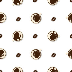 coffee pattern background graphic
