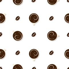 coffee pattern background graphic