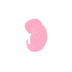 fetus 3 month doodle icon