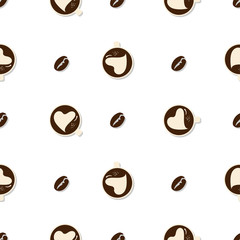coffee pattern background graphic