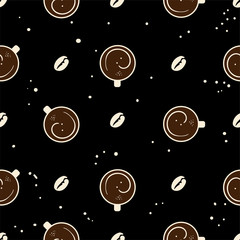coffee pattern background graphic