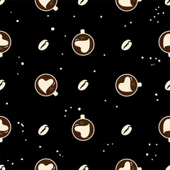 coffee pattern background graphic