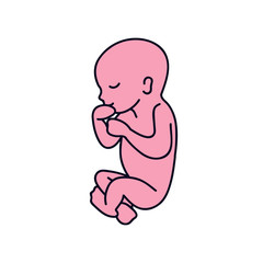 fetus doodle icon