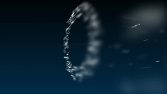 Deep blue bbackground with different words, which deal with Search Engine Optimization. The bold word is appearing from nowhere and is glowing, turning. Close up. Copy space. 3D. Animatiom. 4K.