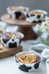 スライスオレンジのチョコレートケーキ