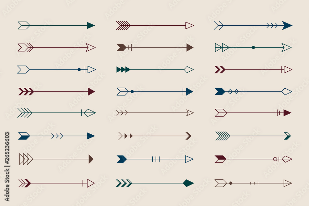 Poster arrow patterned background