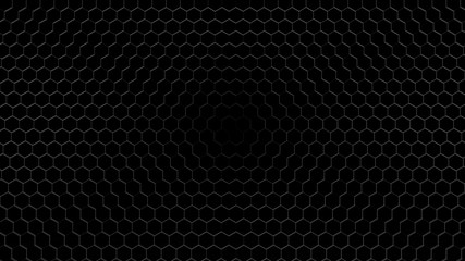3D rendering of geometric hexagonal abstract background